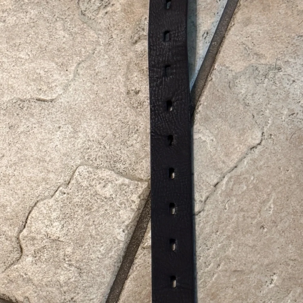 Boy's Brown Belt Faux Leather Adjustable 33.5 Length 1 1/8 Width